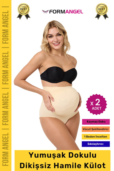 Carlburn # Maternity Panties Soft Textured High Waist Flexible Daily Comforta...