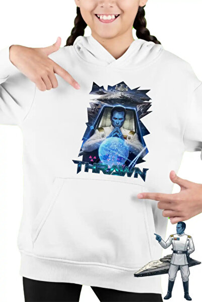 OEM Детска тениска с качулка с качулка за момичета Grand Admiral Thrawn Legen...