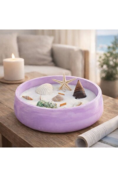 Pure Design Büyük Tabak Soya Wax Mum