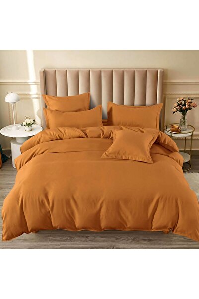 CumparaMisim Double bed linen with Stretchy, Finet, 6 pieces, Brown