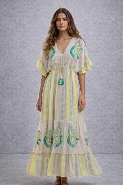 Generic Long Dress with Short Sleeves