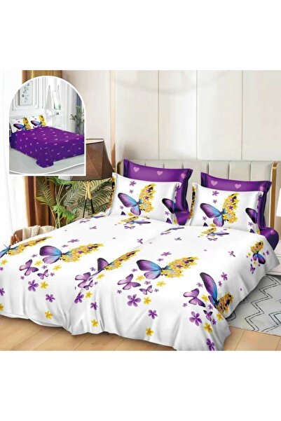 CumparaMisim Duvet Cover Set with 2 sheets for duvet, 7 pieces, Superior Sati...