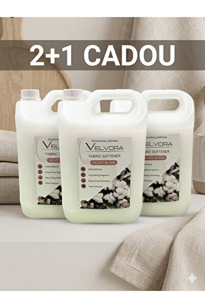 VELVORA 10 L + 5L Gift ( 2 + 1 ) - Velvet Blanc Fabric Softener -