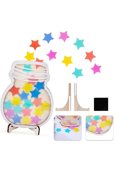 Koonafy Reward Jar With Star Tokens, Classroom Reward Jar, Star Jar Reward Sy...