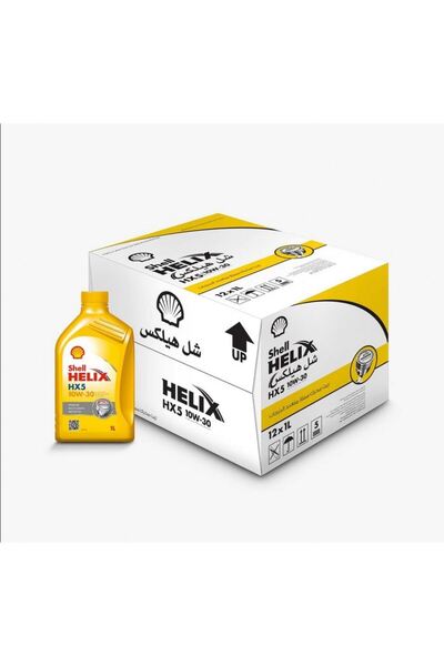 SHELL زيت المحرك Helix 10W-30 – حماية فائقة للمحرك – 12 عبوة سعة 1 لتر
