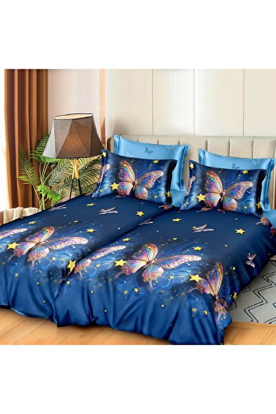 CumparaMisim Lenjerie de pat cu 2 cearsafuri pt. pilota, 7 piese, Bumbac Sati...