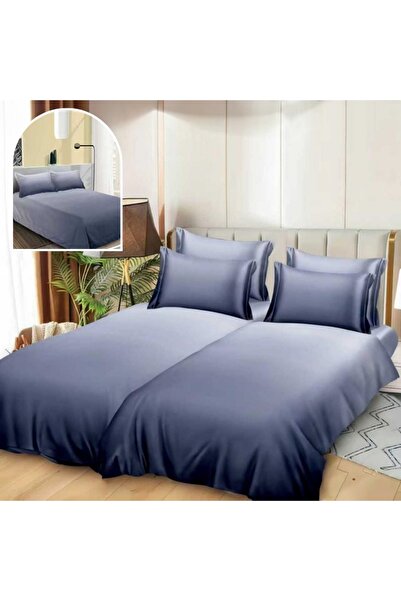 CumparaMisim Duvet Cover Set with 2 sheets for duvet, 7 pieces, Superior Sati...