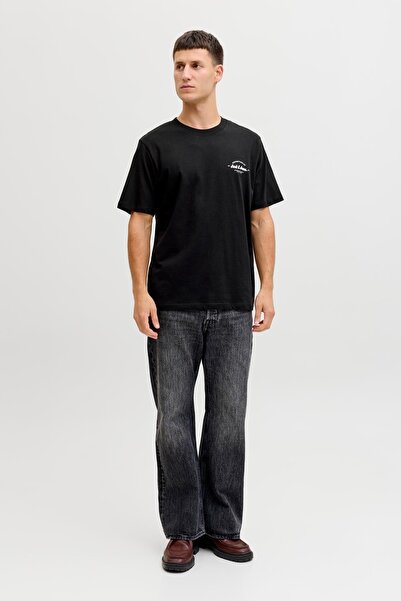 Jack & Jones Jjbrandon majica kratkih rukava sa okruglim izrezom, crna, muška...