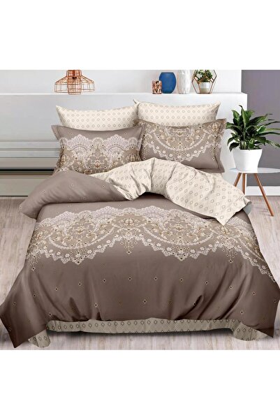 CumparaMisim Double bed linen with Stretchy, Finet, 6 pieces, Beige, oriental