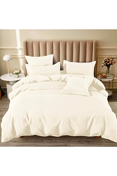 CumparaMisim Double bed linen with Stretchy, Finet, 6 pieces, Cream