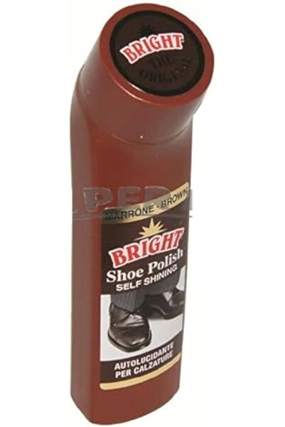 Bright Self-Shining Shoe Polish, 75 ml, Brown