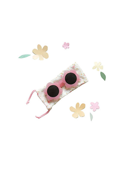 PETIT-ATELlER Kids Flower Shape Sunglasses Pastel Pink Petal Frame UV400 Prot...