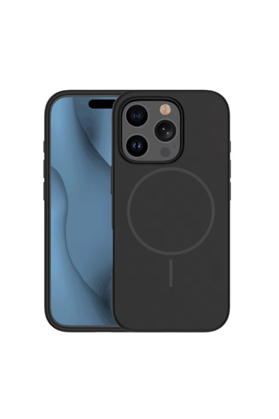 TFO iPhone 16 Pro Max case, Silicone, MagSafe, LIGHT PINK, BLACK