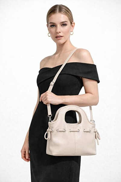 ÇANTAM GELSİN Women's Mery Büzgü Model Hand and Shoulder Bag Bag Si