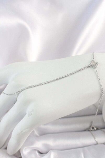 Inure Jewelry Brass Silver Color Waterway Zircon Stone Embroidered Clover Mod...