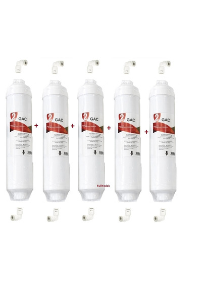 FullYedek 5 Adet Gac Karbon Filitre , Osmosis Quick inline , 2. Aşama Su Arıt...
