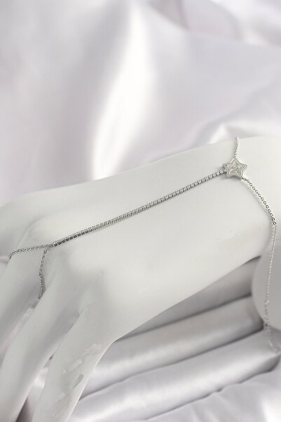 Inure Jewelry النحاس الفضي اللون الممر المائي الزركون حجر نجمة نموذج أنثى شاه...