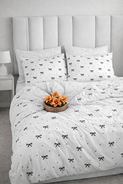 Sheri Home Yeni %100 Pamuk Çift Kişilik Nevresim Seti KURDELAMOEL145388