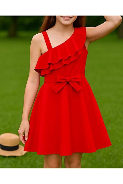 shop Red Girl Child Dress Woven