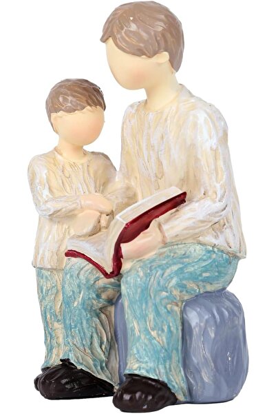 XIAOMAGG Statuie cuplu tată și fiu decor modern pentru casă