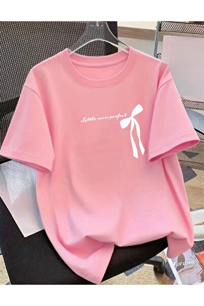 FUFLUNS Little Miss Perfect Printed Unisex Women'S/Men's Oversized Crew Neck ...