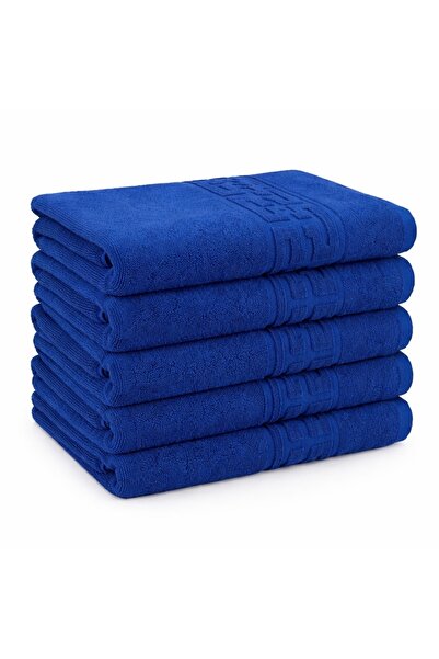 CumparaMisim Set of 5 medium towels 50x90cm, 100% Pakistani Cotton , 500g, Blue