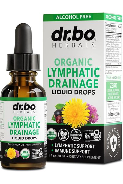 dr.bo Lymphatic Drainage Supplements Drops - Organic Lymphatic Support Liquid...