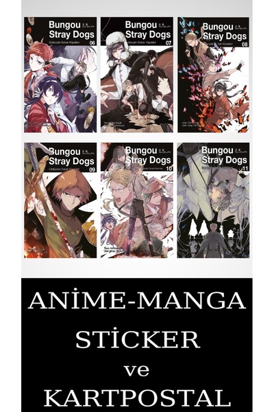 Gerekli Şeyler Yayıncılık Bungou Stray Dogs 6-7-8-9-10-11 Manga Seti (6 KİTAP...
