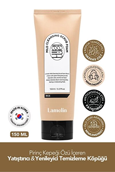 Lamelin Pirinç Içeren Temizleyici Ve Peeling Mild Cleansing Scrub Foam Rice 1...
