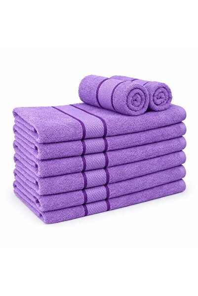 CumparaMisim Set of 8 small towels 30x50cm, 100% Pakistani Cotton , 400g, Lin...