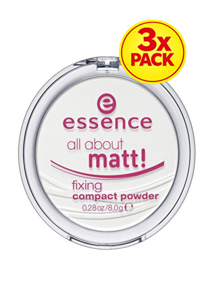Essence 3x ПАКЕТ All About Matt! Фиксираща компактен пудра