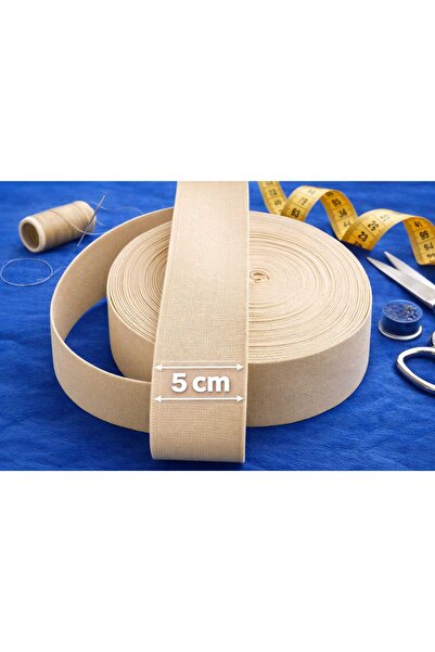 beyna aksesuar Sert Woven Beige Color 5 cm Waist, Leg and Bottom Elastic 1 Pa...