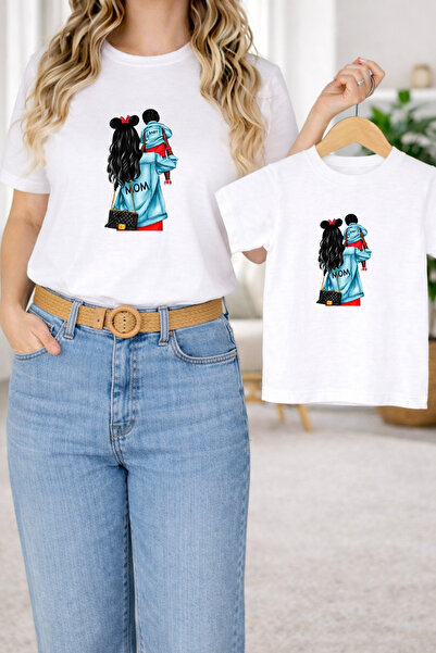 LORVEX Μπλουζάκι Mother Daughter Combination oversized – Μπλουζάκια για Μητέρ...