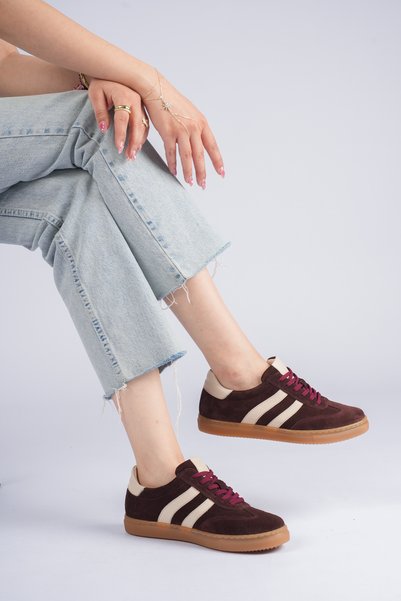 Cefi Shoes London Women's Sneaker Outer Surface Leather Comfort Soft Sole