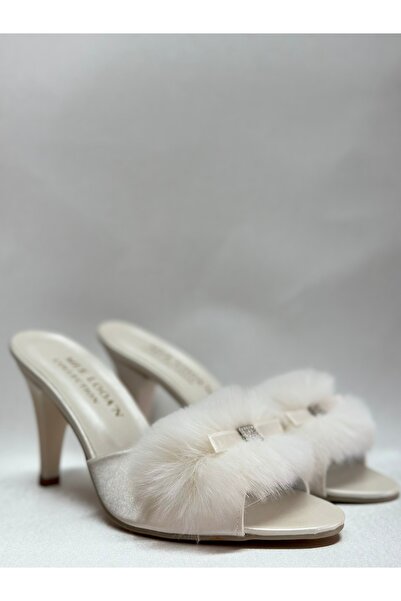 MOD10 Feather bridal drawing slippers