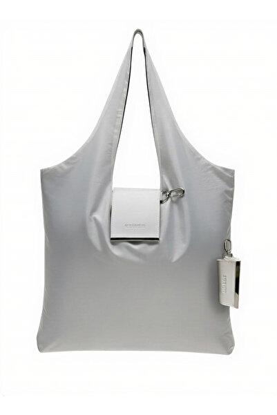 Çanta Trend Λευκή, κομψή, πτυσσόμενη τσάντα για ψώνια και αγορές