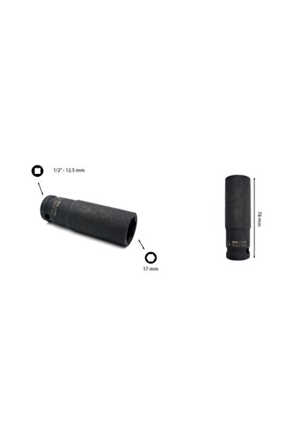 CETA FORM Havalı Lokma Anahtar 1/2" 6 Köşe Derin Anahtar - 17 mm C64-H17