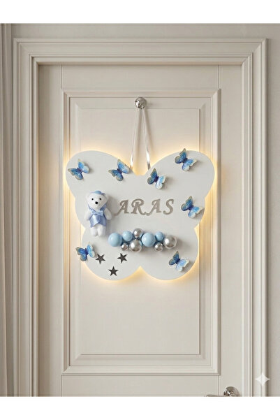 GOLDCENTER Led Butterfly Baby Door Ornament with Bubble Teddy Bear - Hospital...