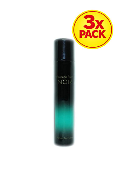 FLEURS D' ES 3x PACK deodorant spray Fleurs de Paris Noir 200 ml