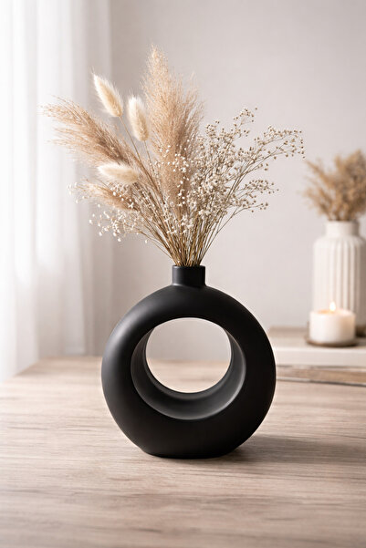 lysiaaccessory Modern Ring Vase – Decorative Nordic Style Flower Holder, Mini...