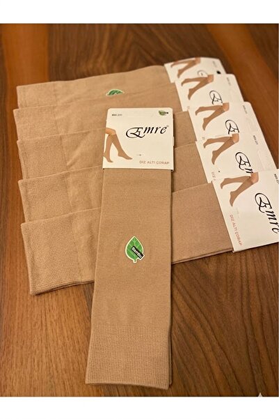 EYCE 6'lı EMRE KADIN BAMBU DİKİŞSİZ DİZALTI ÇORAP