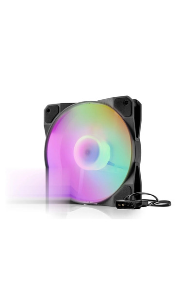 naque مروحة كيسا RGB 12 سم - أسود HDX1517