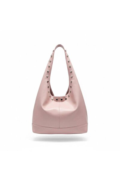 DEZ STORE Vintage Style Studded Black Women's Shoes Bag