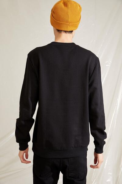 DeFacto Φούτερ από ύφασμα Soft Hair Slim Fit Φούτερ