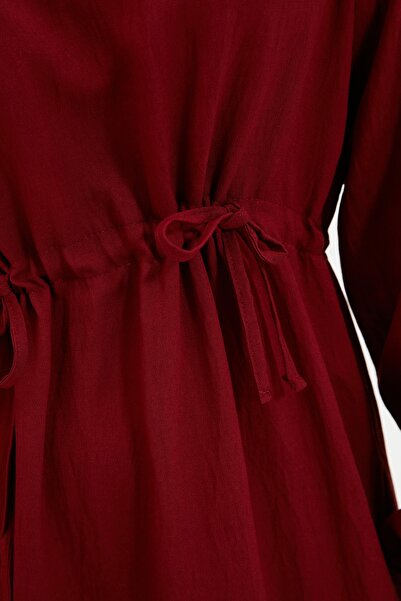 Trendyol Modest Kleid - Bordeaux - Smock-Kleid