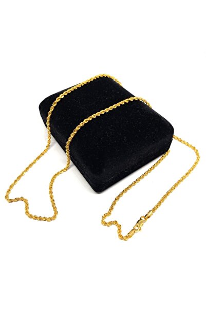 Gürler Kuyumculuk 60 Cm Pullu-arpa, Burgu-halat Zincir Altın Kolye - Ak0238