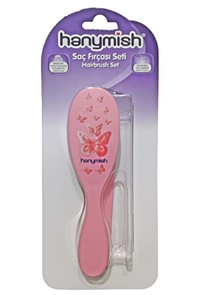 Hanymish Σετ βούρτσας μαλλιών μωρού -ροζ