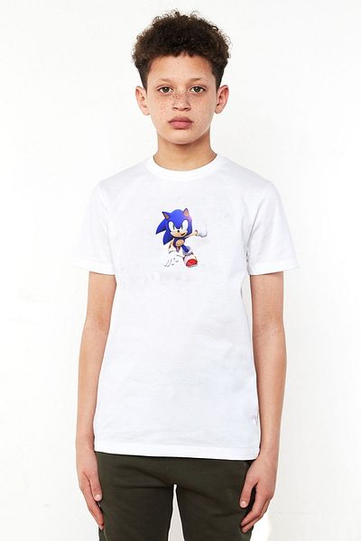 QIVI Tricou alb pentru copii unisex