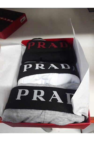 prada exclusive Prada 3 Lü Boxer Takım
