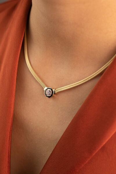 YAVUZ KUYUMCULUK Hasır Sekizgen Baget Kolye